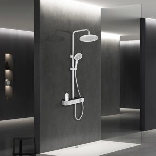 Душевая стойка AQUAme AQM8009W белый